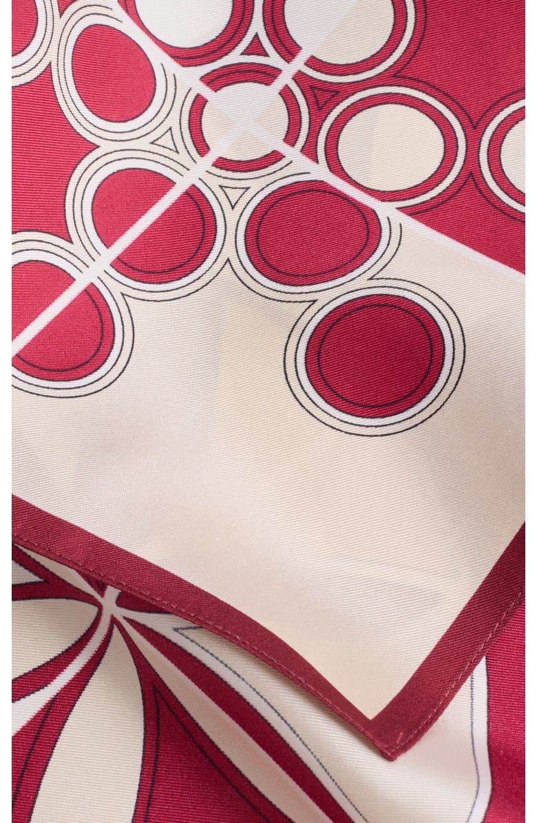 La DoubleJ Mini Foulard 45X45, Alternate, color, Eclipse Bordeaux