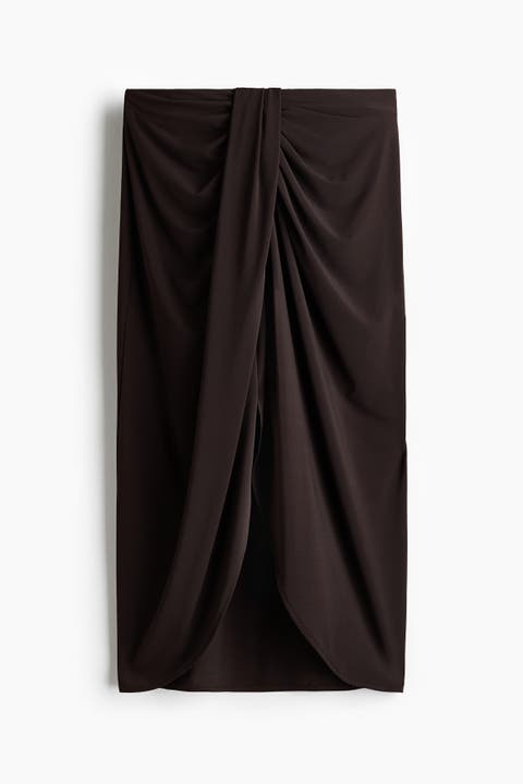 Draped Jersey Skirt