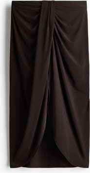 H&M Draped Jersey Skirt