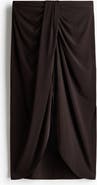 H&M Draped Jersey Skirt
