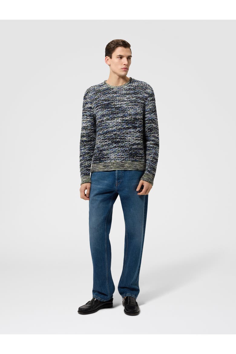 Wool And Viscose Pullover With 3d Texture, Alternate, color, Multicoloured