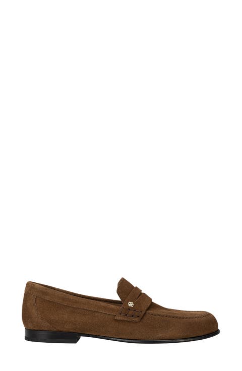 Jadey Suede Penny Loafer