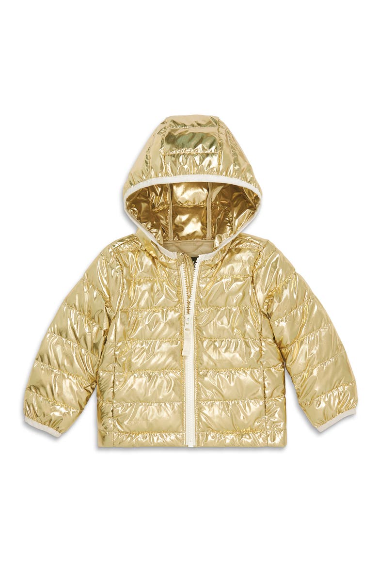 Kids' Lightweight Puffer Jacket, Main, color, GOLD