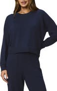 Splendid Phoebe Crewneck Cotton Blend Sweater