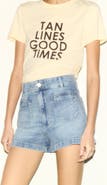 H&M High-waist denim shorts
