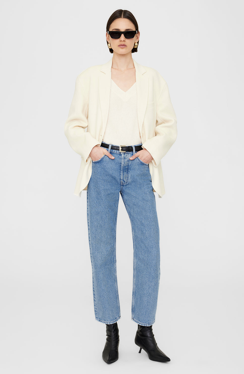 ANINE BING Lee Sweater, Alternate, color, Cream