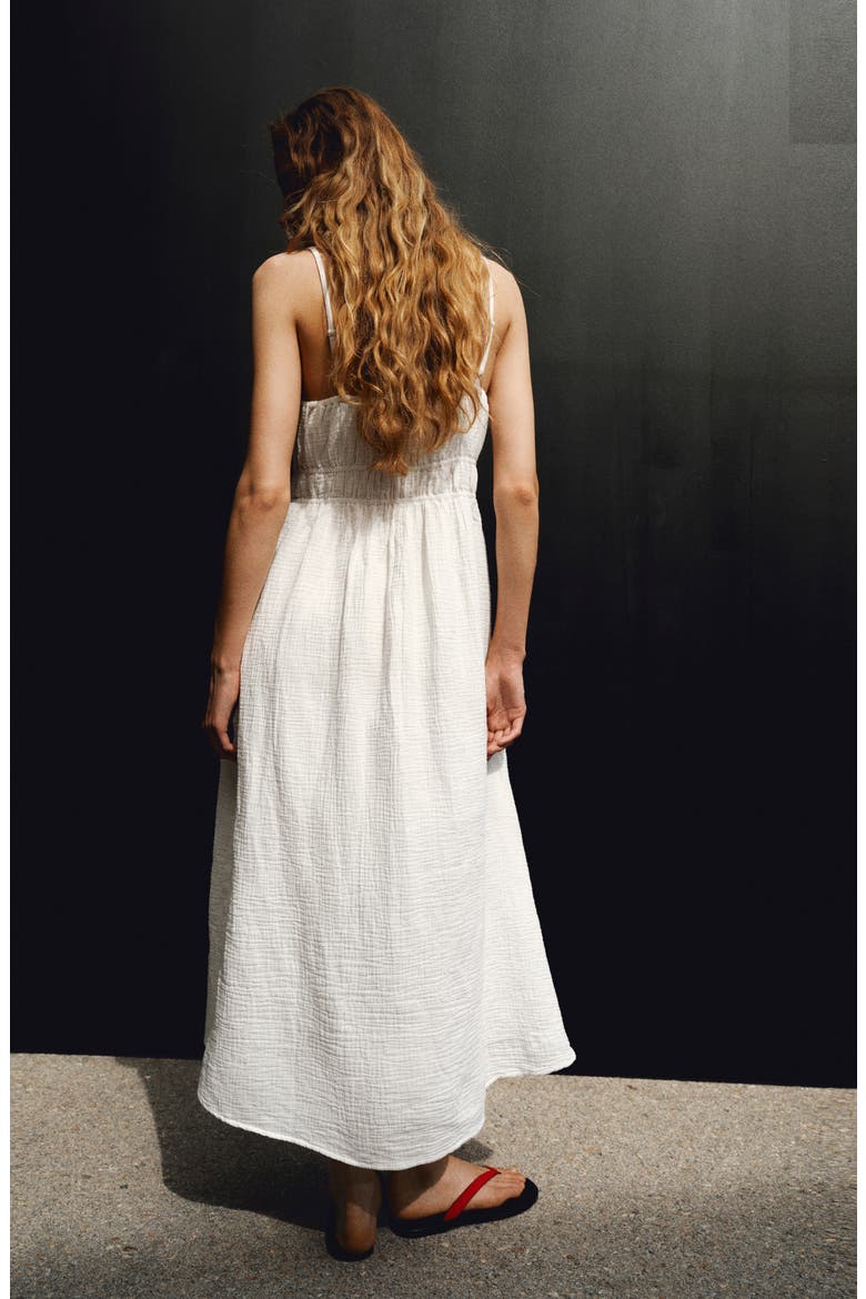Cotton Maxi Dress, Alternate, color, WHITE