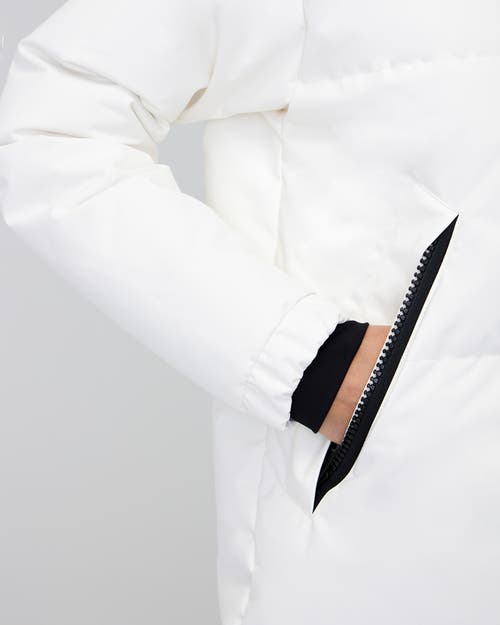 Quartz Co. Ines | Hooded Down Winter Jacket In Ivory
