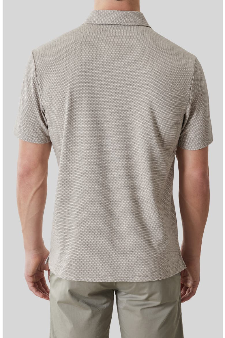 Keyes Jacquard Knit Polo, Alternate, color, ASH BROWN