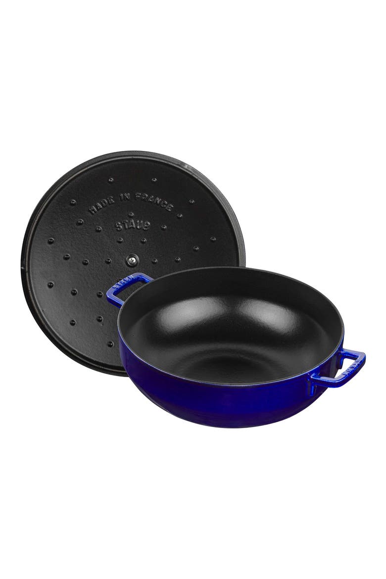 5-Quart Enameled Cast Iron Bouillabaisse Pot, Alternate, color, DARK BLUE