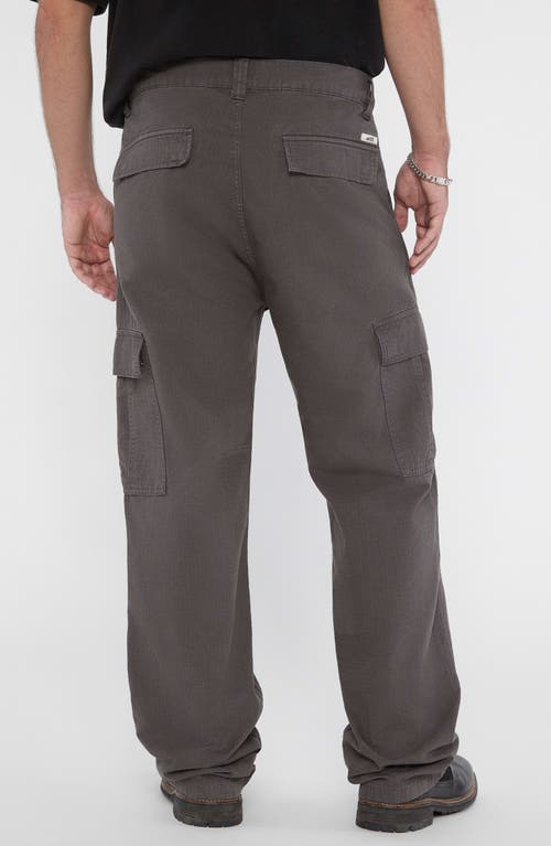 Guess Go Ripstop Panel Mid Rise Cargo Pants In Grey