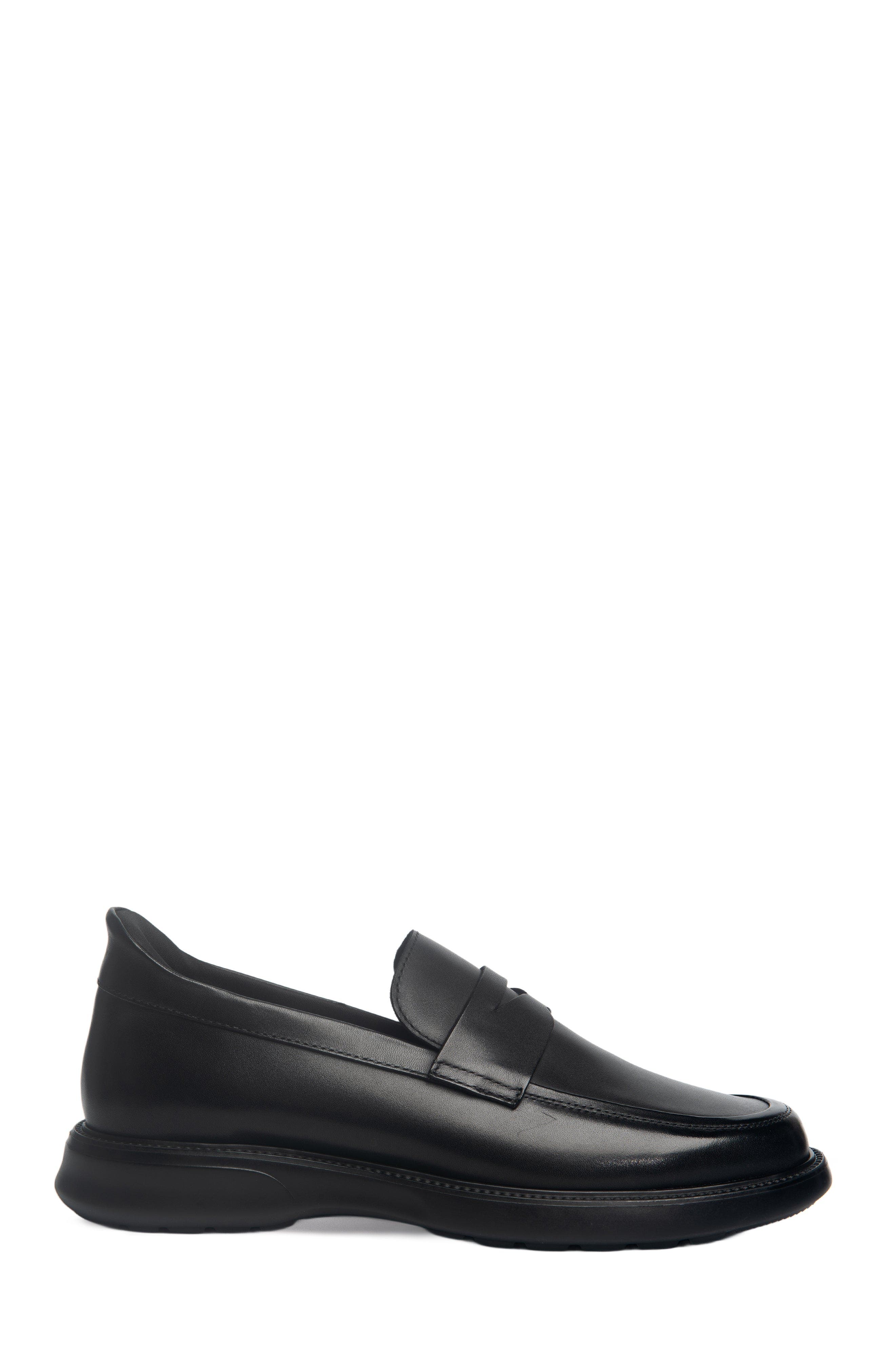 Joseph Street Hands Free Technology Leather Penny Loafer, Alternate, color, Black Napa Leather