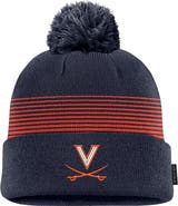 Nike Men's Nike Navy Virginia Cavaliers 2026 On-Field Peak Cuffed Knit Hat with Pom