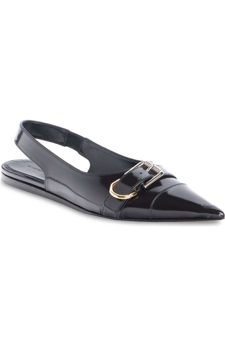 Givenchy Voyou Pointed Toe Slingback Ballet Flat, Main, color, Black