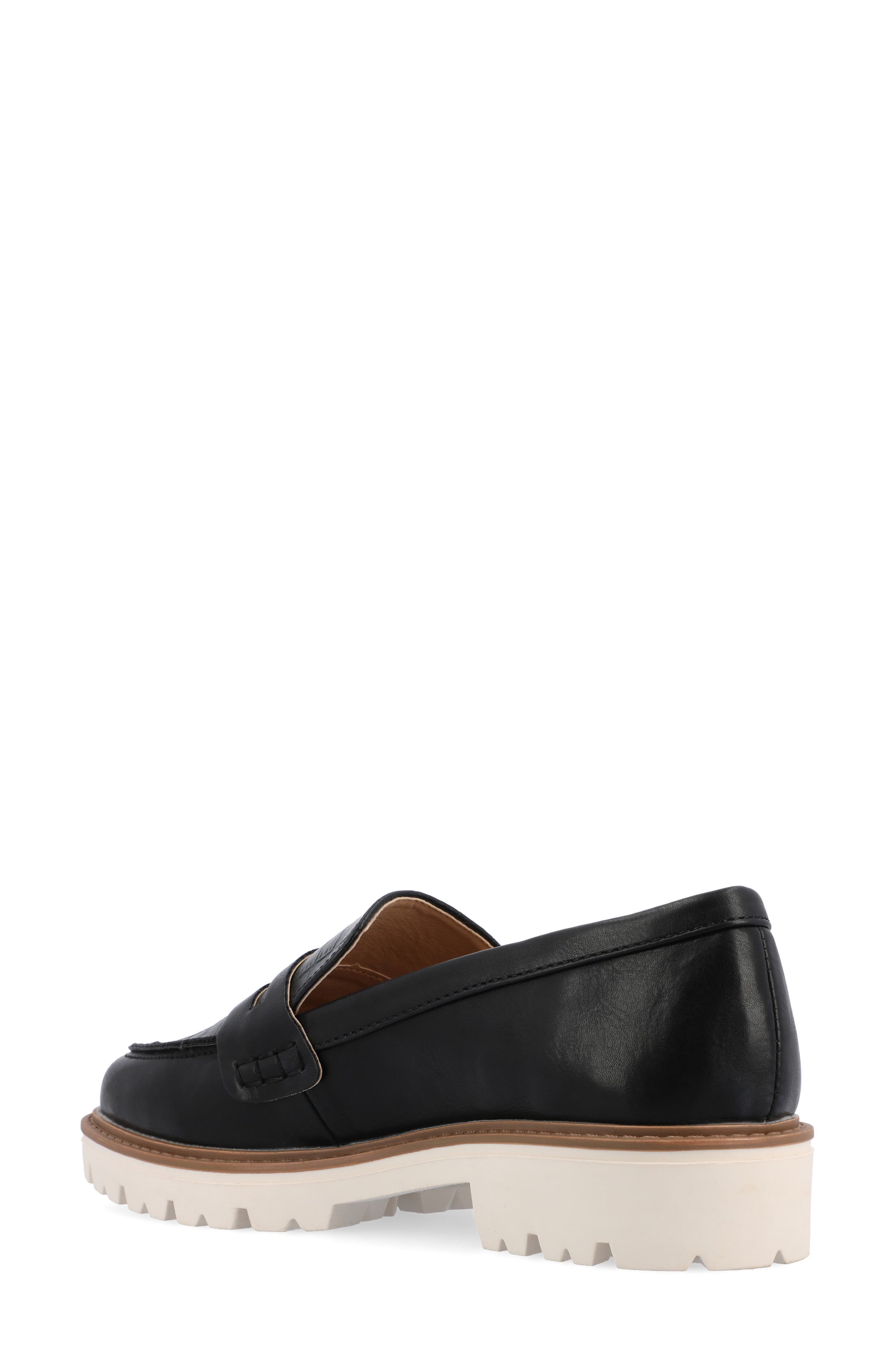 Journee Collection Kenly Penny Loafer - Wide Width, Alternate, color, Black