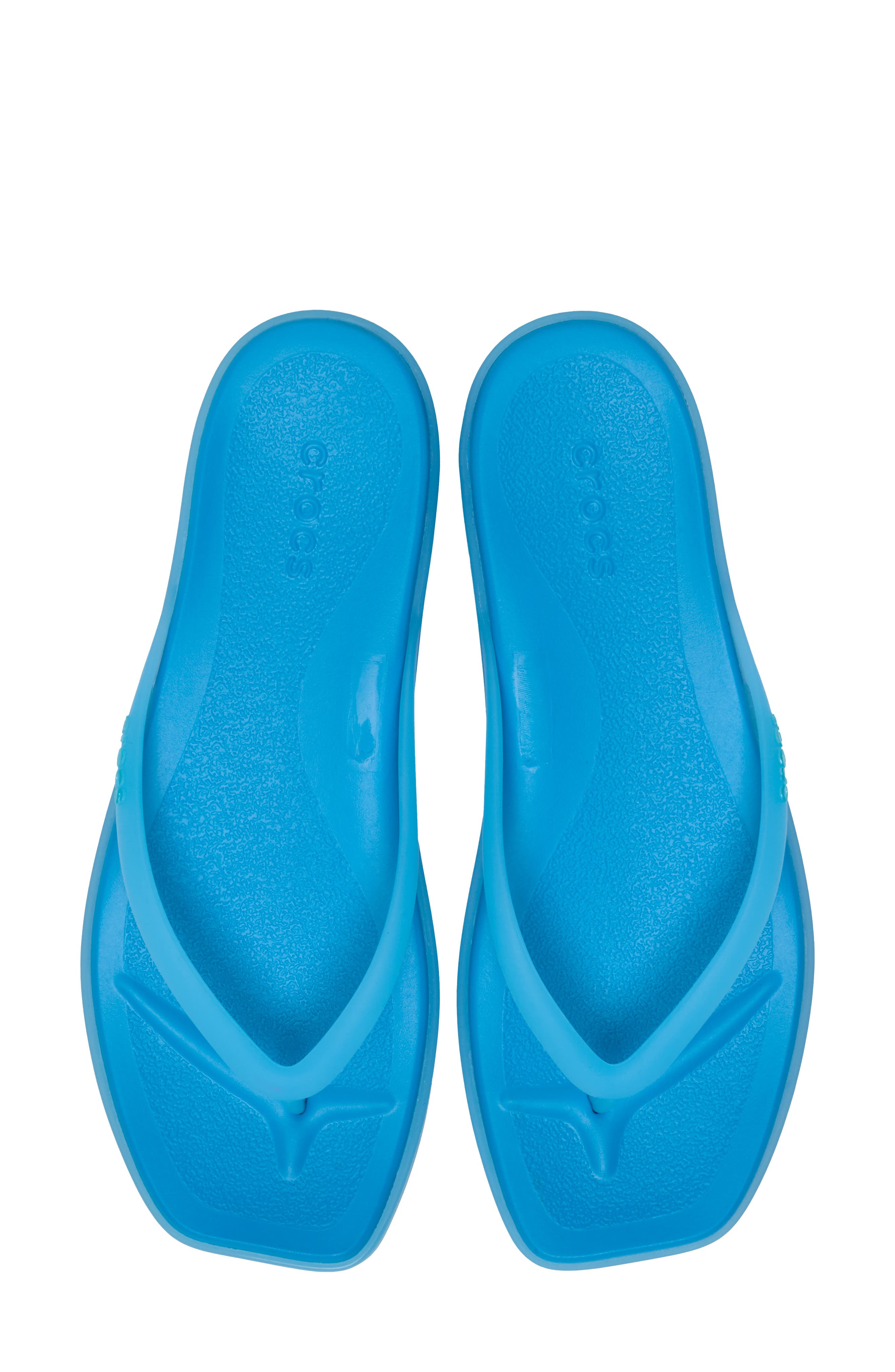 CROCS Miami Frosted Flip Flop, Alternate, color, Tinted Glass