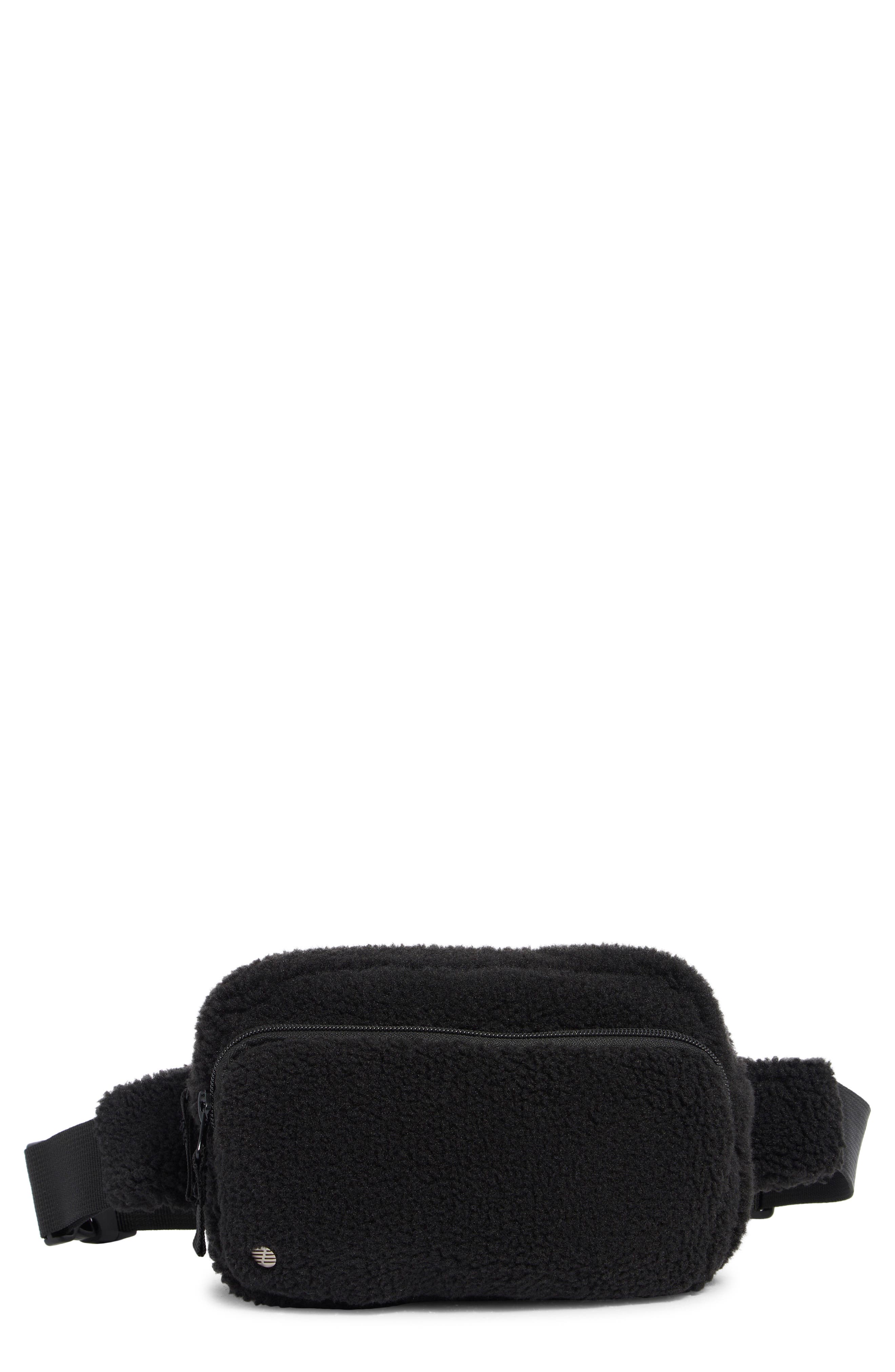 Z by Zella Faux Shearling Belt Bag