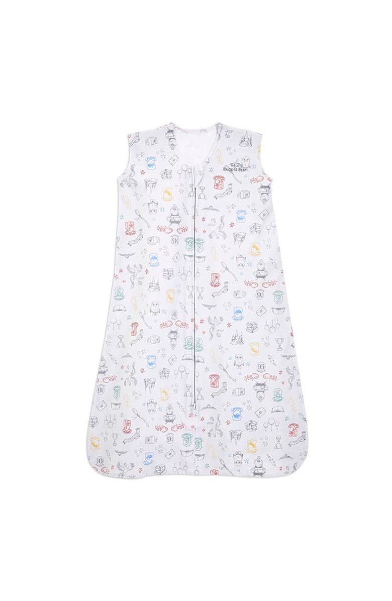 HALO Harry Potter SleepSack, 100% Cotton 0.5 TOG Wearable Blanket, Swaddle Transition Sleeping Bag, Main, color, Harry Potter Enchanted