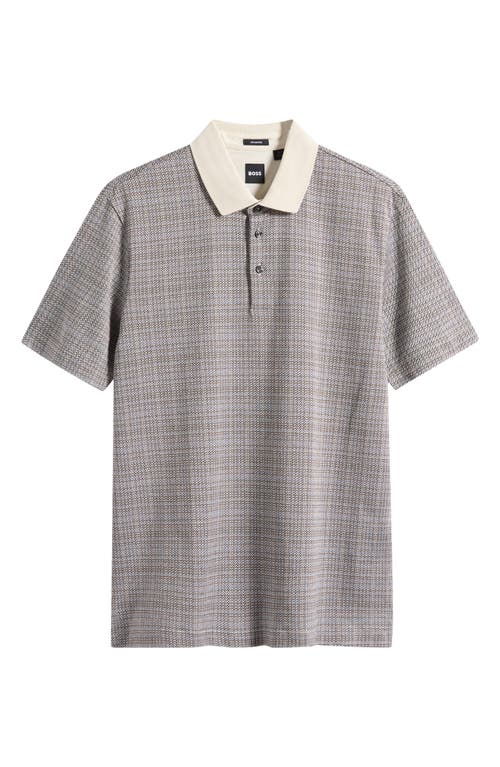 Hugo Boss Boss H-parris 102 Polo T Shirt Off White In Multi