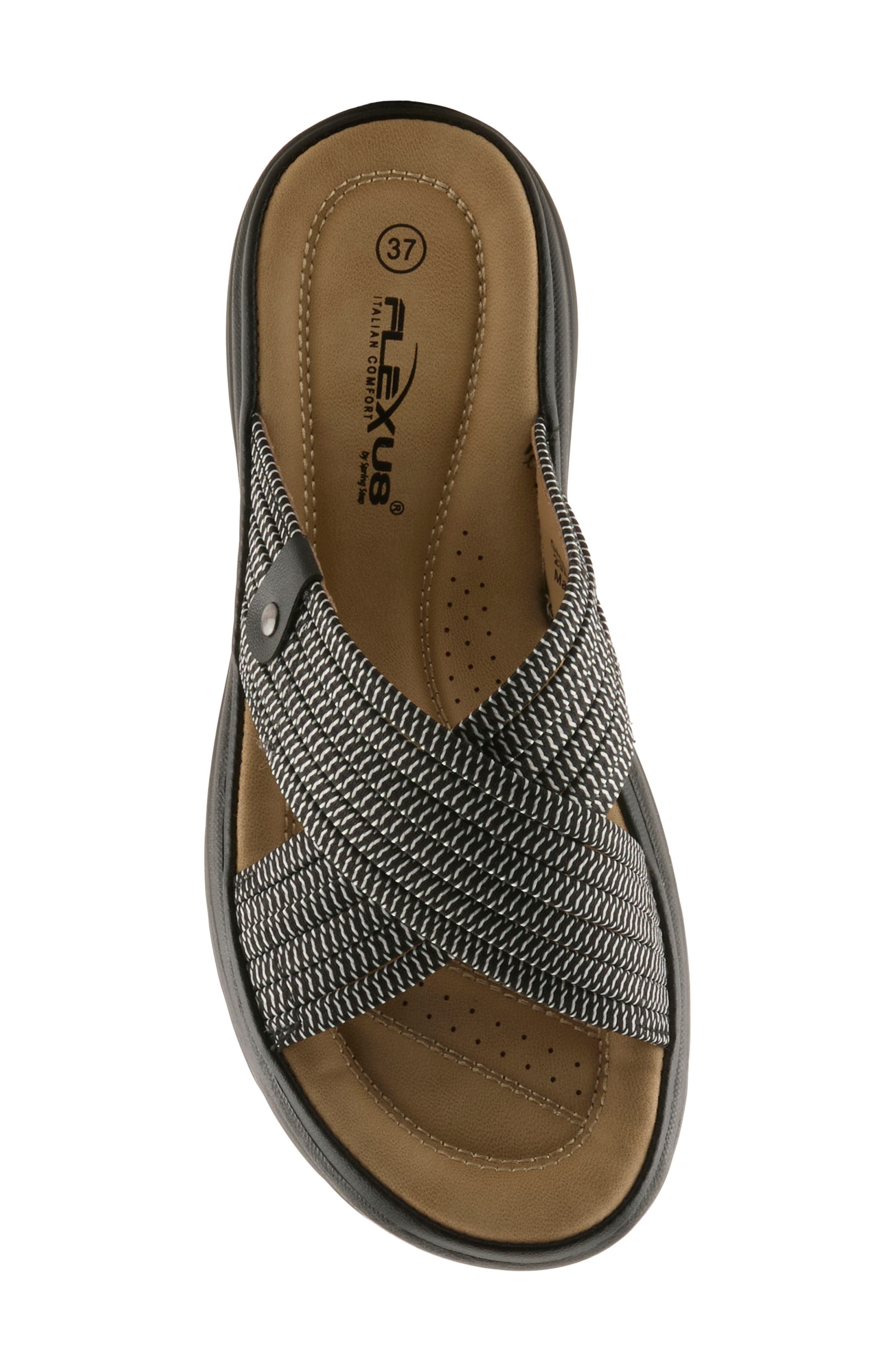 Flexus by Spring Step Gaspie Sandal, Alternate, color, Black