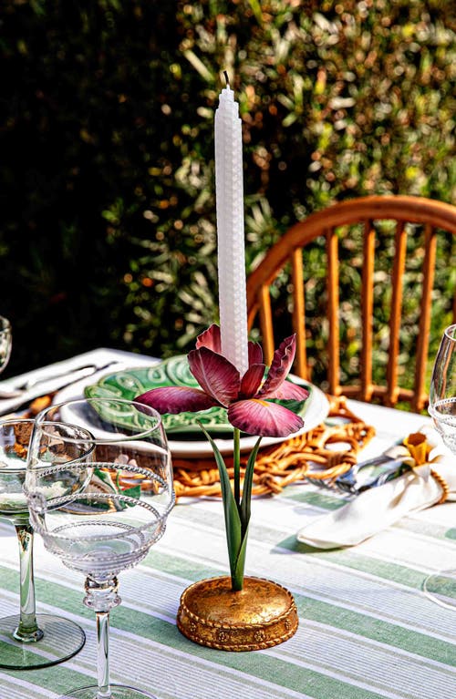 Juliska Meadow Walk Iris 9 Candlestick In Pink