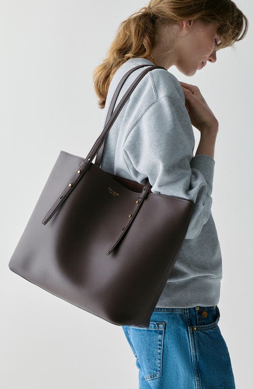 Kate Spade New York Do It All Fine Grain Leather Tote In Brown