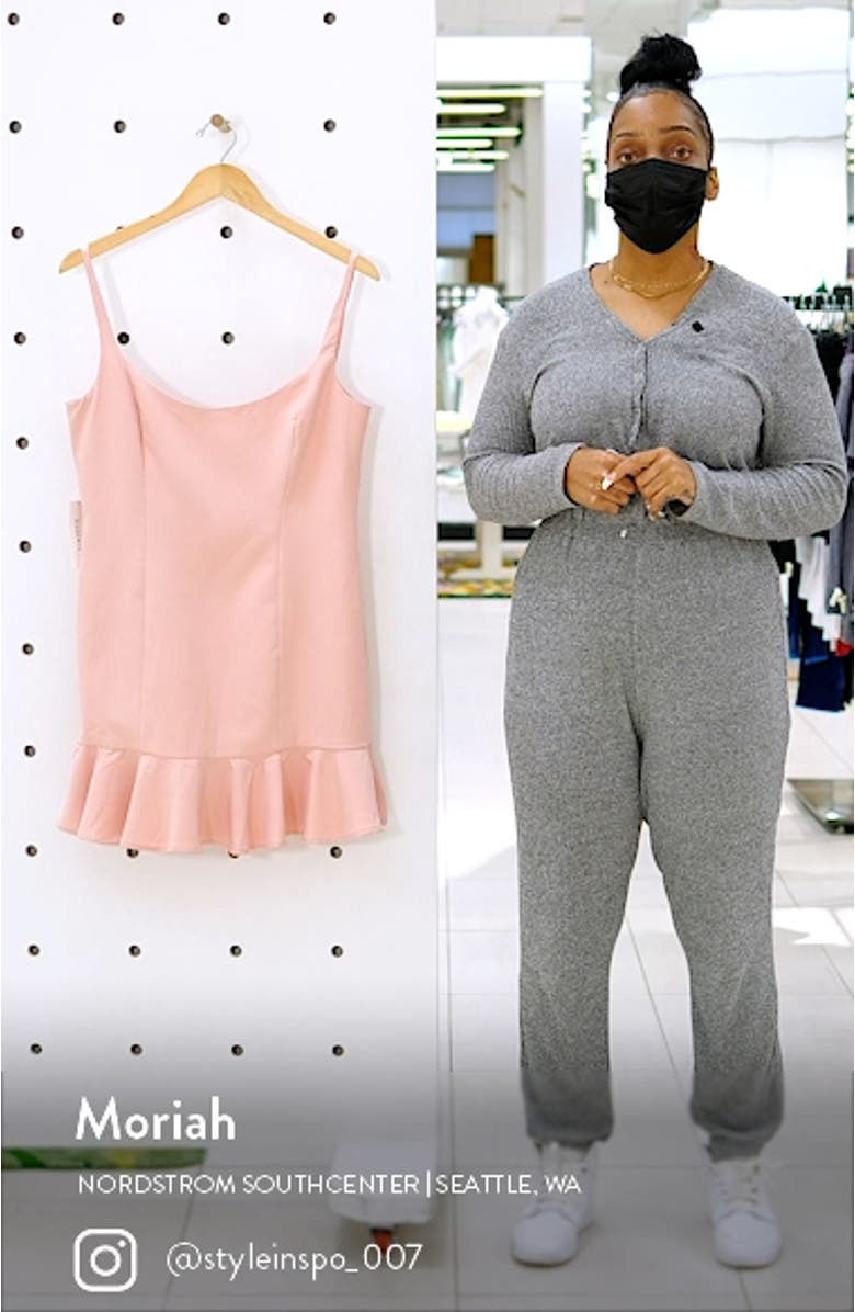 Gigi Ruffle Hem Fit & Flare Minidress, sales video thumbnail