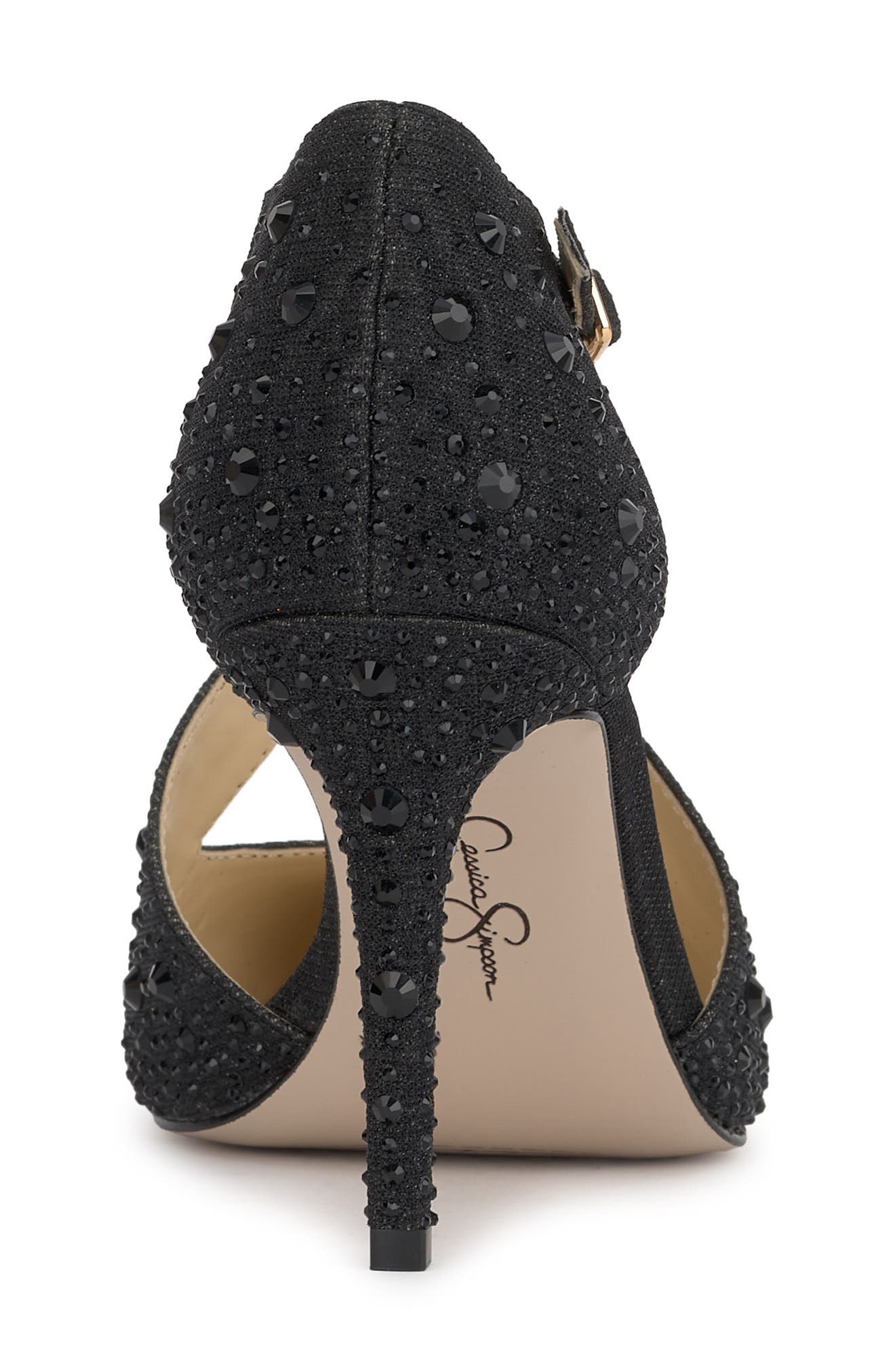 Jessica Simpson Accile Rhinestone Cluster Pump, Alternate, color, Black