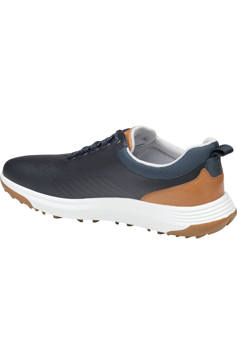 Johnston & Murphy Amherst GL1 Sport Hybrid Waterproof Golf Sneaker, Alternate, color, Navy Coated Knit