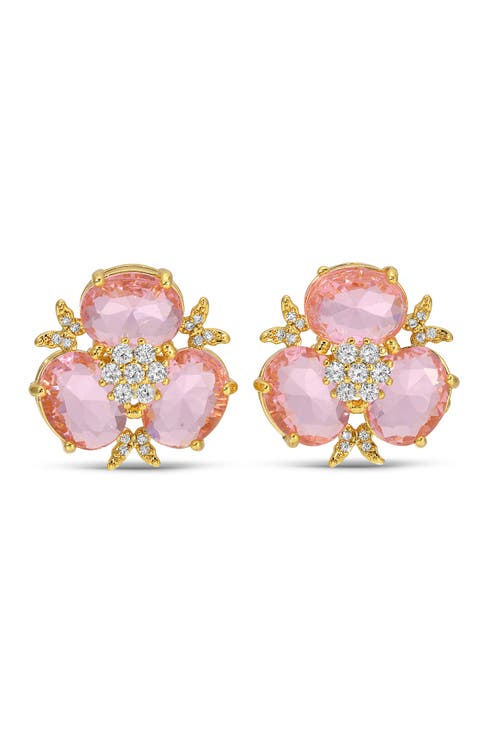 Willow Cubic Zirconia Stud Earrings