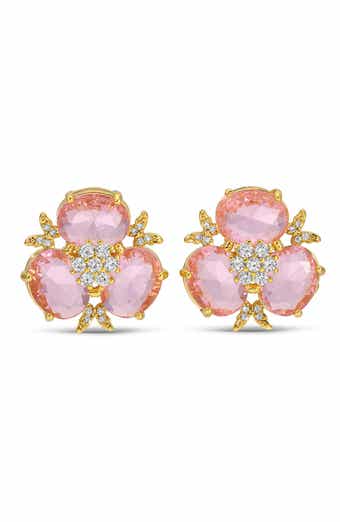 Willow Cubic Zirconia Stud Earrings