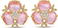 EYE CANDY LOS ANGELES Willow Cubic Zirconia Stud Earrings