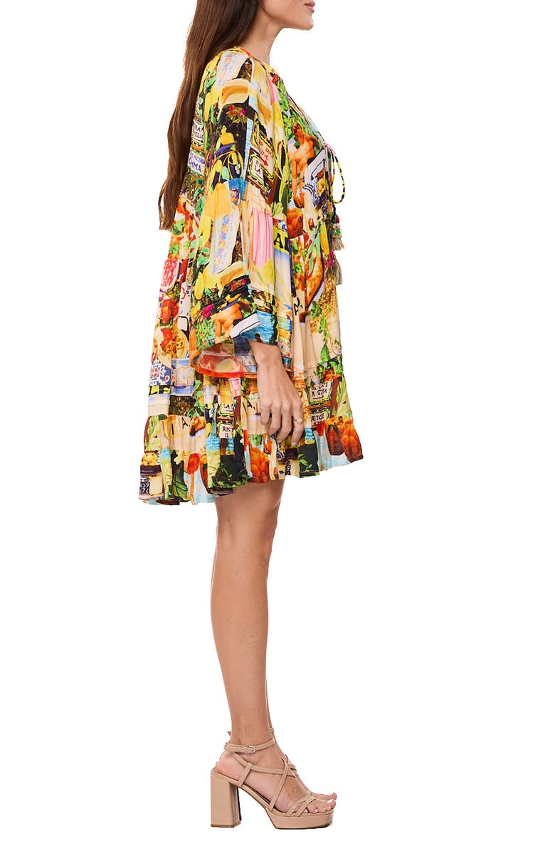 RANEES Long Sleeve Minidress, Alternate, color, Mustard