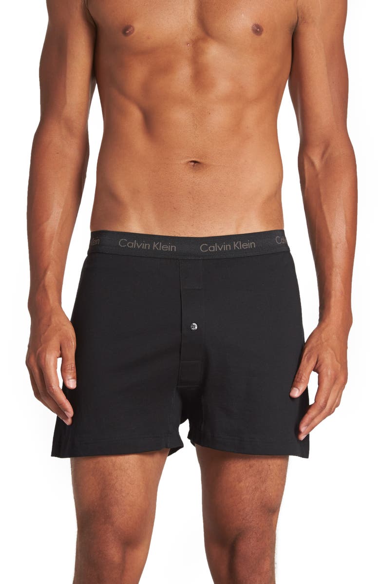 Calvin Klein 3-Pack Cotton Boxers, Main, color,