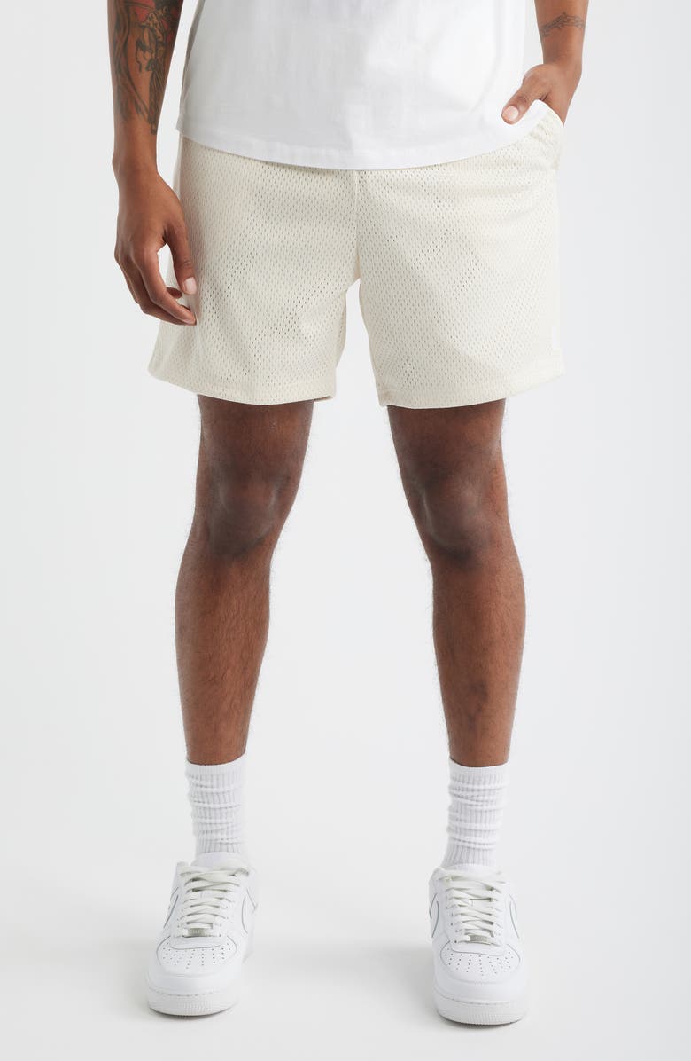 KROST Mesh Shorts, Main, color, Cloud Creme