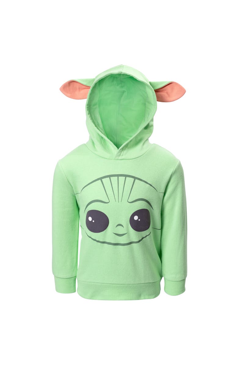 Star Wars Baby Yoda The Mandalorian Cosplay Pullover Hoodie, Main, color, Green