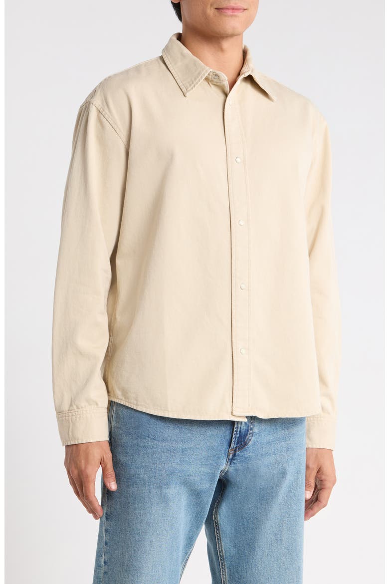 Classic Cotton Button-Up Shirt, Alternate, color, AU NATURAL