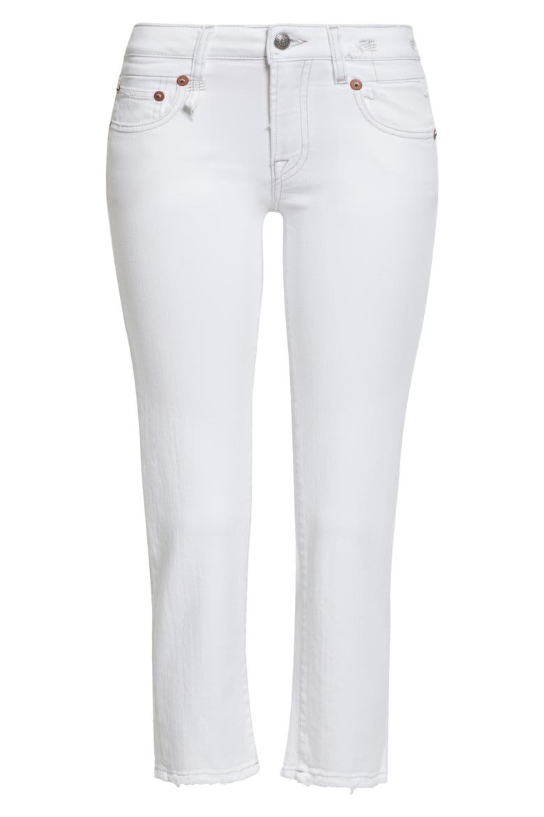 Boy Straight Ankle Jeans, Alternate, color, BALE WHITE