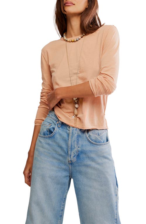Free People Nova Long Sleeve T-shirt In Neutral