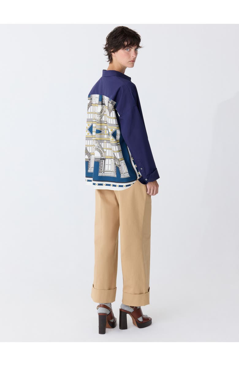 Callas Milano SIRENE Scarf-back Shirt, Alternate, color, Navy