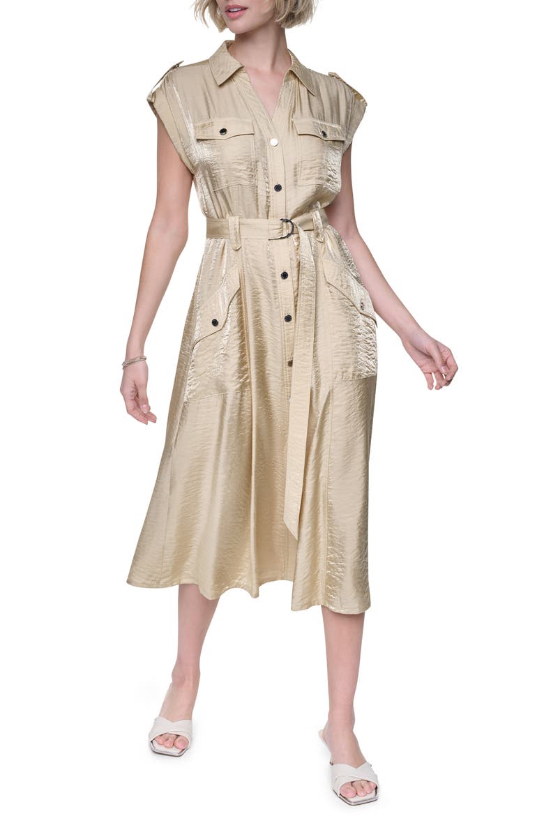 Belted Shirtdress, Main, color, MOJAVE DESERT