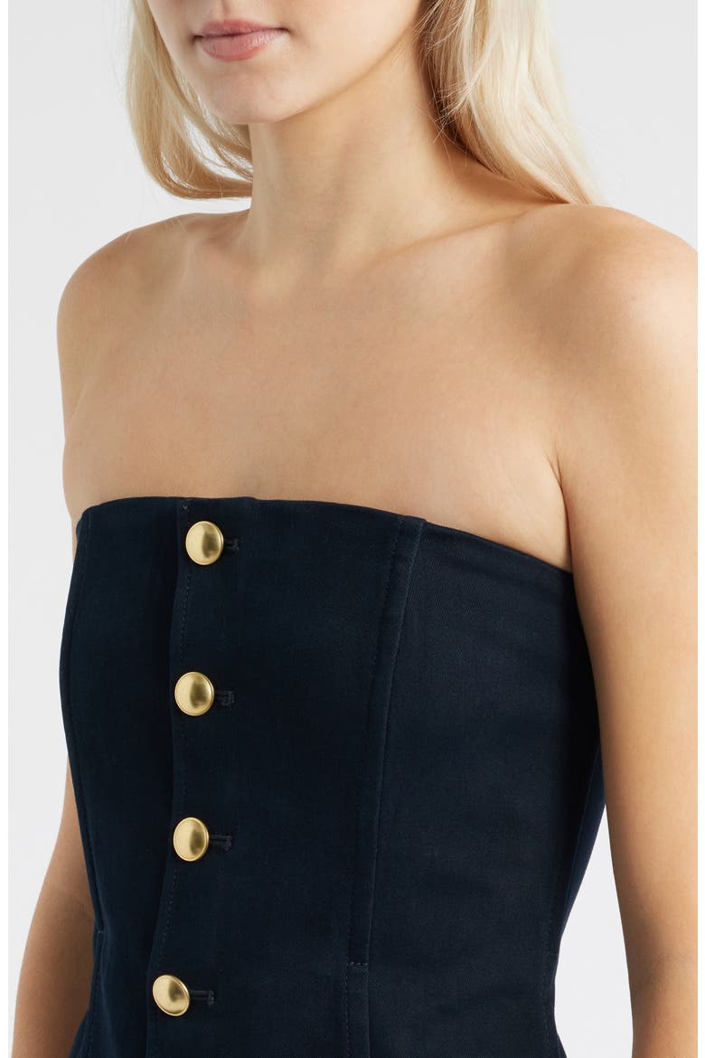 Ronan Button Front Strapless Top, Alternate, color, CONTROL