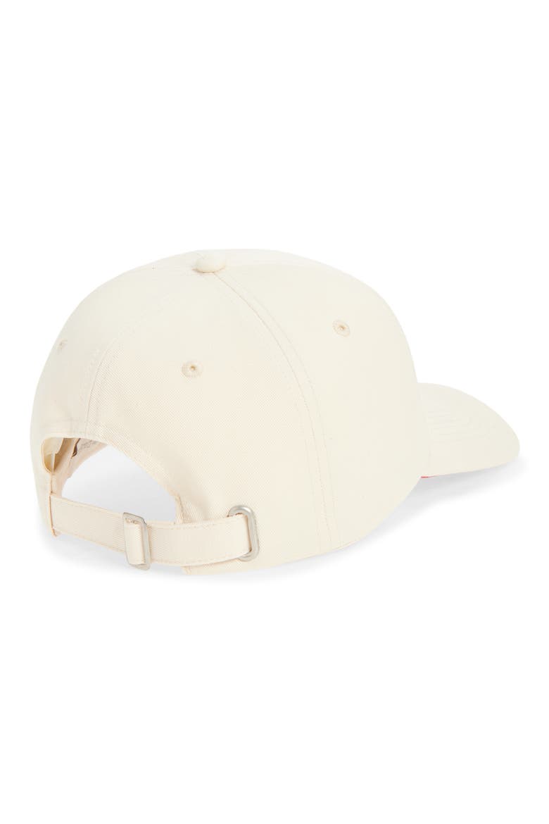 Favorite Heart Embroidered Cotton Twill Baseball Cap, Alternate, color, NATURAL