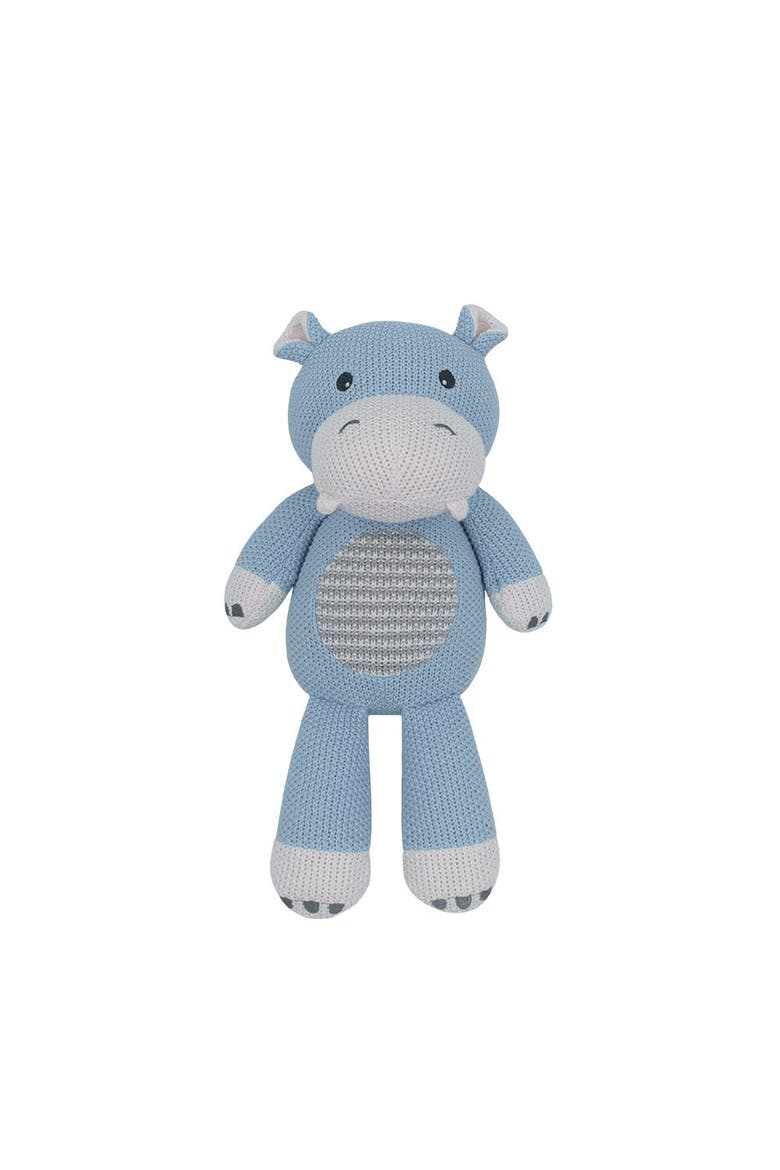 Whimsical Knit Toy - Henry Hippo, Alternate, color, White