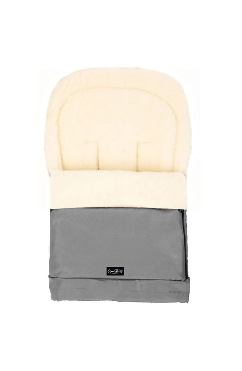 Cover Baby LLC Scandinavian Organic Wool Adjustable Footmuff, Alternate, color, Gray