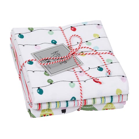 Festive Christmas Dishtowel Set Of 3