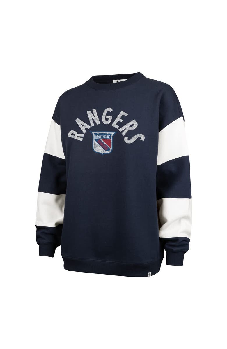 '47 Women's '47 Navy New York Rangers Eephus Barred Pullover Sweatshirt, Alternate, color, Navy