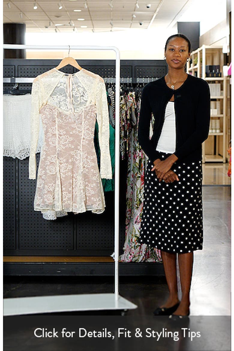 Alice Underwire Lace Minidress & Bolero (Women) | Nordstrom