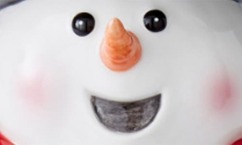 Spode Christmas Snowman Cookie Jar In Green