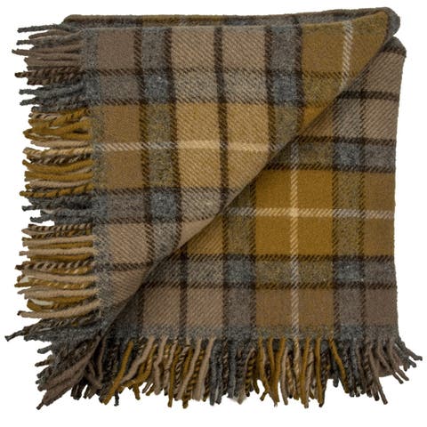 Highland Tweeds Pure New Wool Fluffy Throw